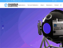 Tablet Screenshot of gamma-sci.com